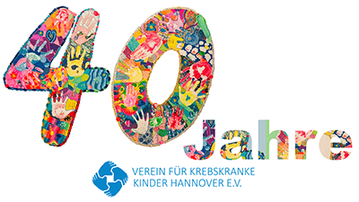 40 Jahre - Verein für krebskranke Kinder Logo